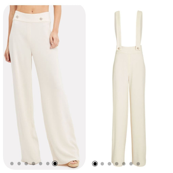 Rony Kobo Adelie Overall Jumpsuit Ivory Sz S - Picture 2 of 10